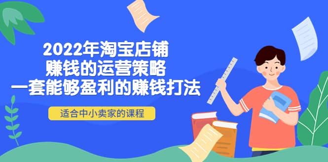 2022年淘宝店铺赚钱的运营策略：一套能够盈利的赚钱打法，适合中小卖家-自由之翼资源网