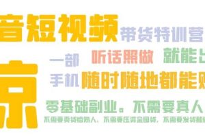 抖音短视频·带货特训营15期 一部手机 听话照做 就能出单