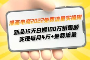 漫画电商2022免费流量实操班